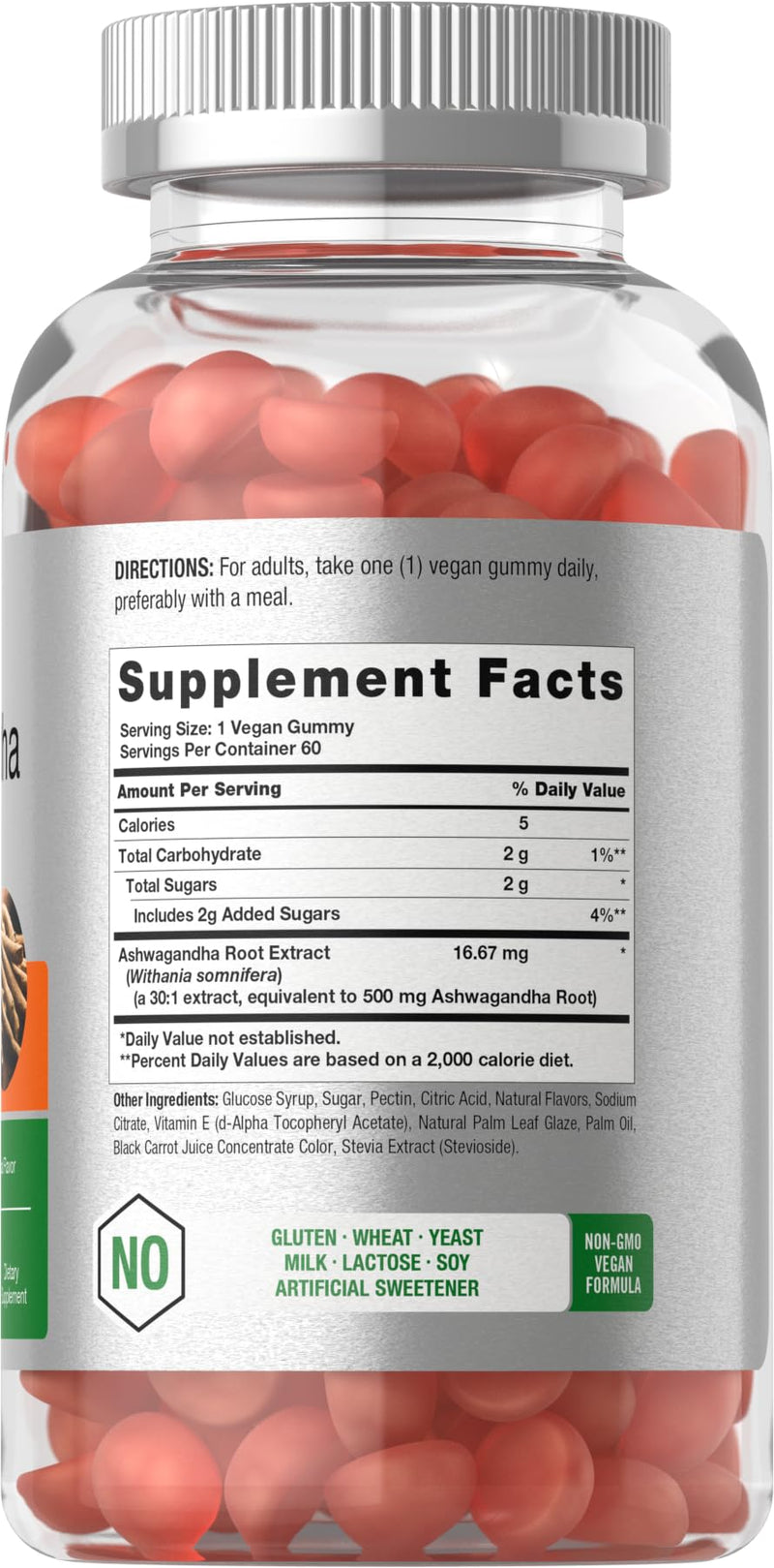 [Australia] - Horb√§ach Ashwagandha Gummies for Women and Men | 60 Count | Vegan, Non-GMO, Gluten Free Supplement | Tropical Flavor 60 Count (Pack of 1) 
