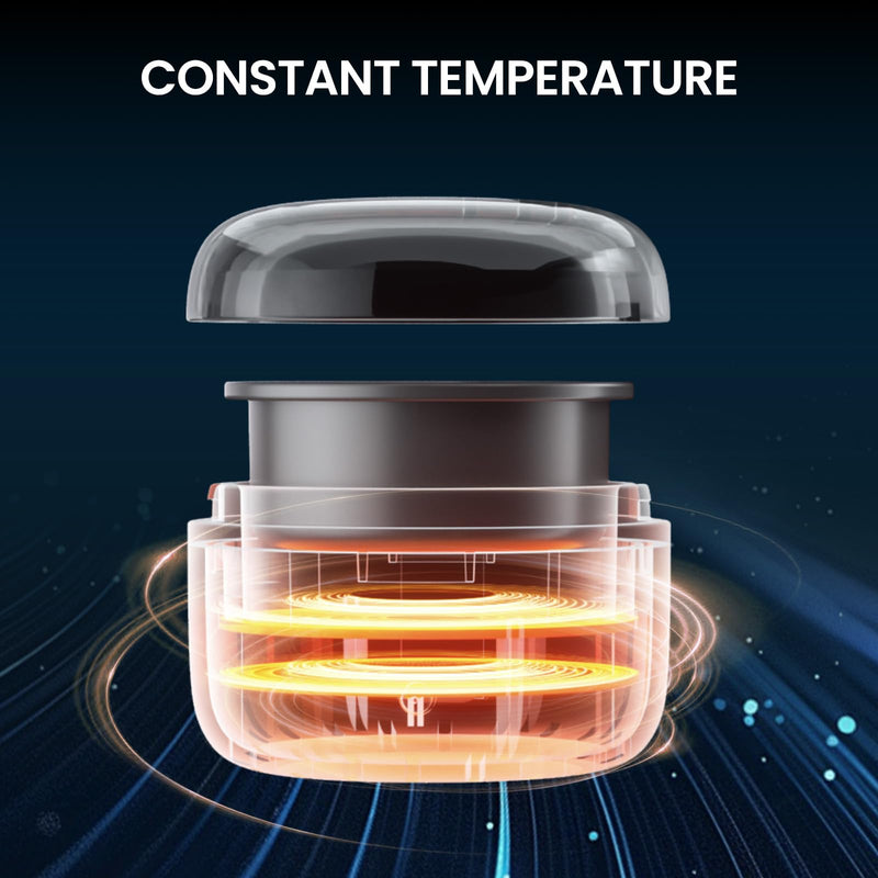 Nose Wax Kit Men, Ear Hair Removal For Men, Ear Hair Waxing Kit with 100 g Wax, 40 Nose Sticks, 20 Times Use, Usb Rapid Heating, Constant Temperature, Painless, Black