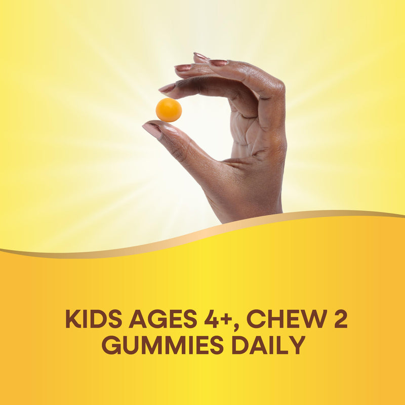 Nature's Way Kids Brain Builder Gummies, Ages 4+, Lemonade Flavored, 60 ct | Supports Healthy Brain Function*, with Choline and Phosphatidylserine, B-Vitamins for Children, Gluten-Free