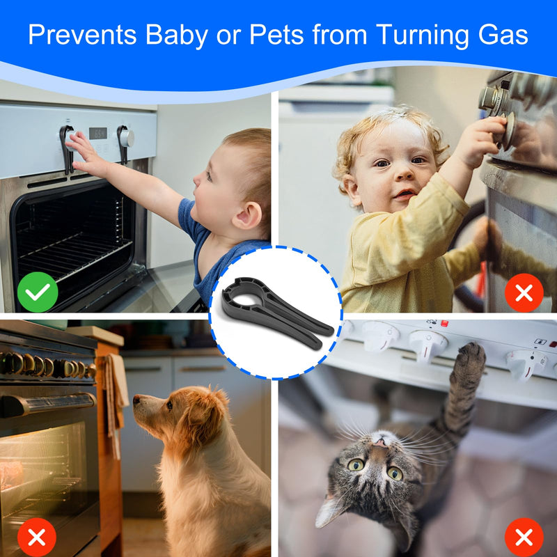 [Australia] - 5Pcs ÔªøFFyeiiy Gas Stove Knob Locks, Oven Knob Covers for Child, Dementia PatientsÔºåChild Proof Stove Knob Covers, Gas Oven Knobs Kids Safety Lock 