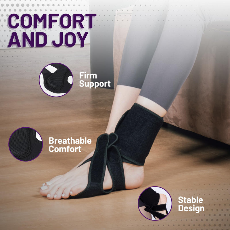 AFO Foot Drop Brace | Drop Foot Brace with Arch Support | Foot Drop Brace for Walkin & Stability | Plantar Fasciitis Relief for Men & Women (Right Foot) Right Foot