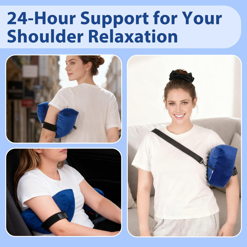 [Australia] - Post Shoulder Surgery Pillow - Rotator Cuff Pillow Surgery for Shoulder Pain Relief With Strap, Arm Sling Side Sleeper Pillows for Adults, Post surgery gifts for women and men 