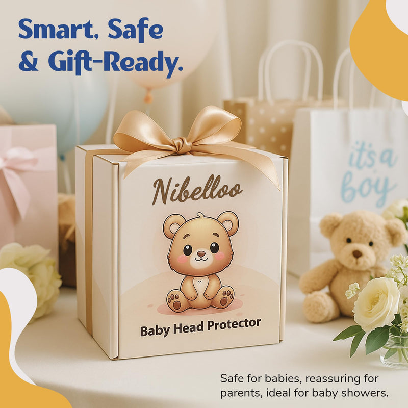 [Australia] - Baby Head Protector for Crawling Walking, Infant Helmet with Foam Bumpers, Adjustable Baby Helmet for Crawling Walking, Toddler Helmet - Head Protector for Baby Walking 6-24 Months. Beige 