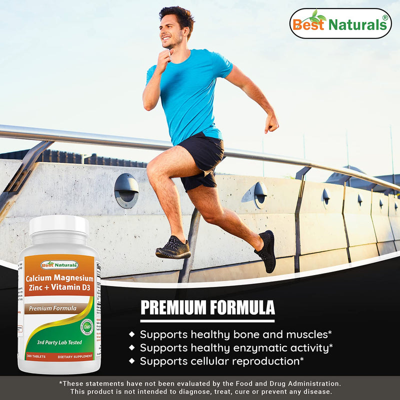 Best Naturals Calcium Magnesium Zinc with Vitamin D3 & Vitamin D3 5000 IU