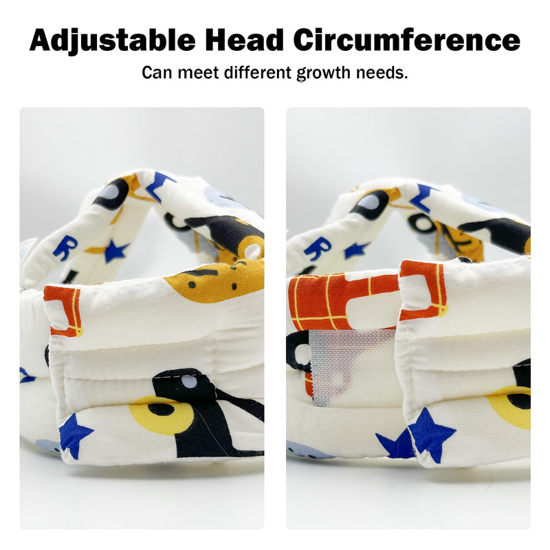 [Australia] - Baby Head Protector for Crawling Walking, Baby Helmet Adjustable No Bumps and Soft Cushion, Infant Safety Cap for Kid Learning to Walk Style K 