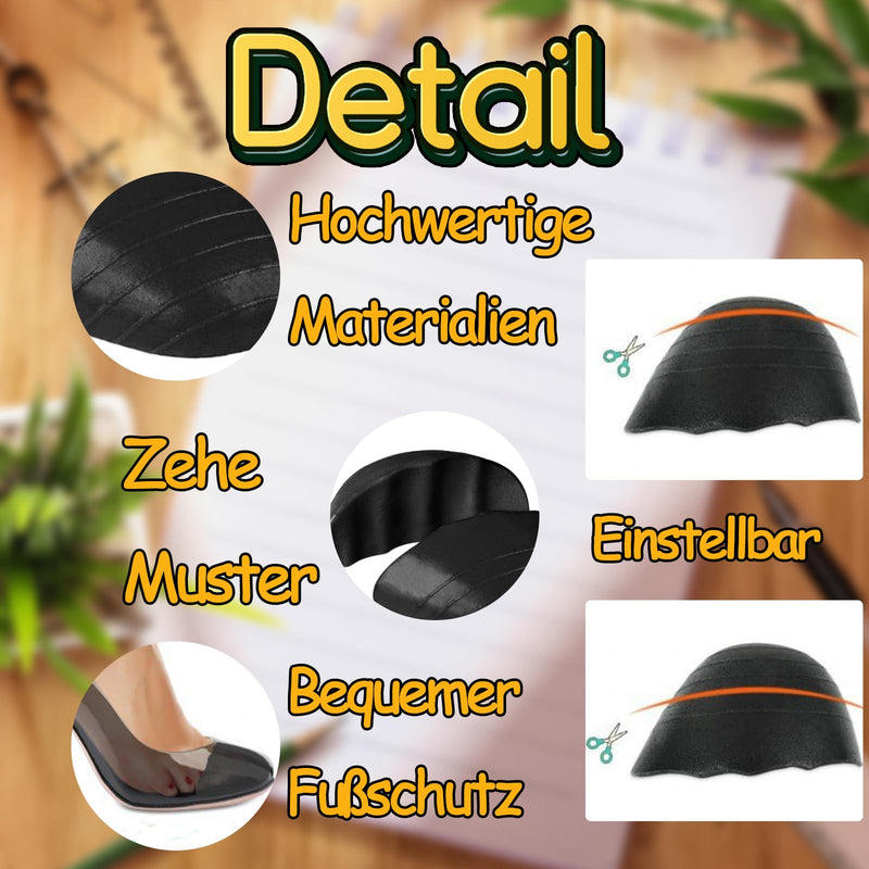 [Australia] - 3 pairs of shoe filler inserts, toe filler inserts for shoes that are too large, insoles, adjustable shoe pads, toe cushions, for women, men, high heels, suit shoes, casual flats (black) 