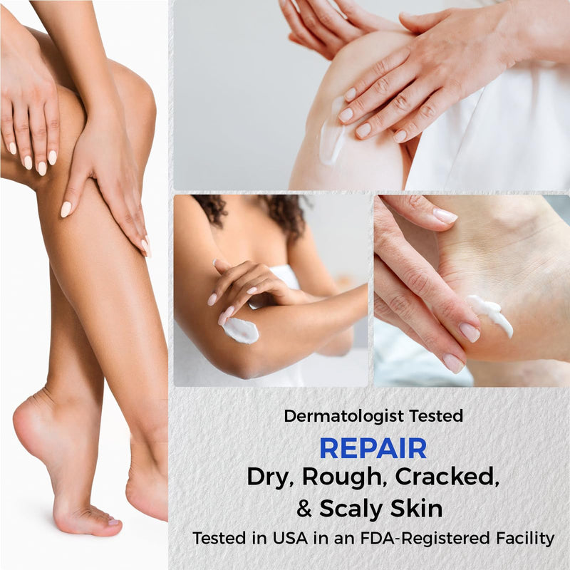 OUKEYA 42% Urea Cream for Dry Rough Skin, Contain Nano Glass Foot File | 3 Oz Tube, 2% Salicylic Acid, Moisturize Lotion, Exfoliating, Heels Care, Hands, Elbows Knees, Softening, Non-Greasy 3 Ounce with Foot File