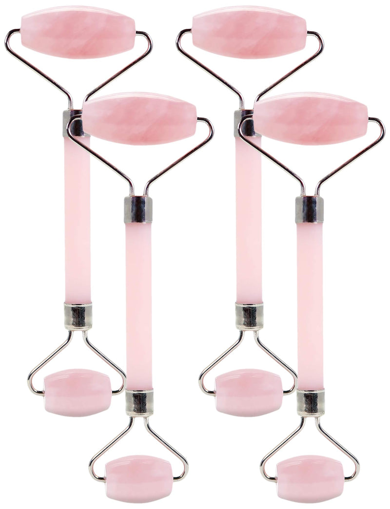 Plum Beauty Rose Quartz Facial Roller (Pack of 4) Pack of 4