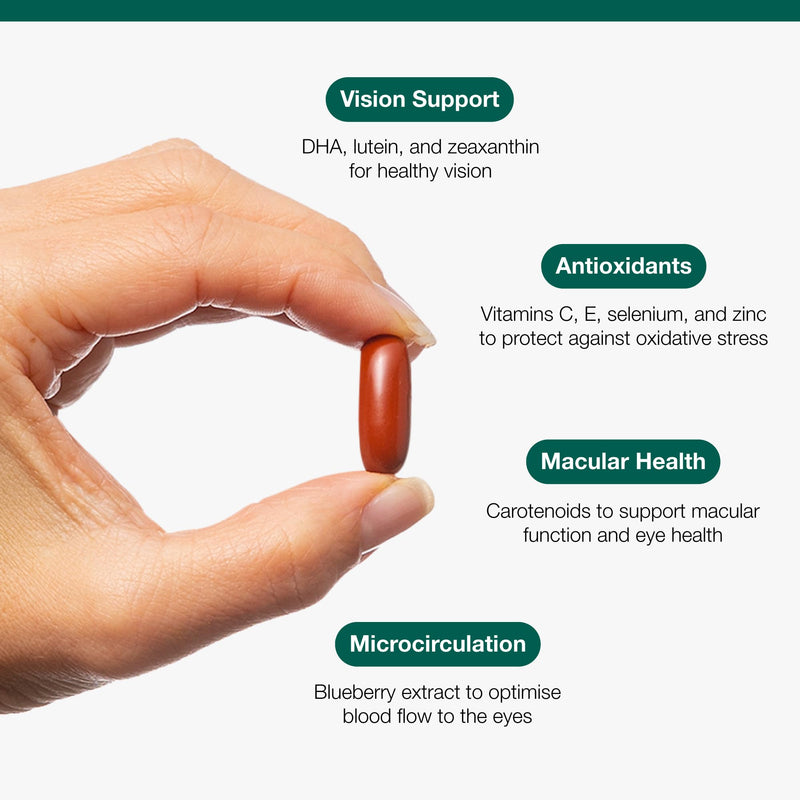 Metagenics Vision Plus - Vitamin & Mineral Complex with DHA, Carotenoids, and Antioxidants for Eye Health - 60 Capsules