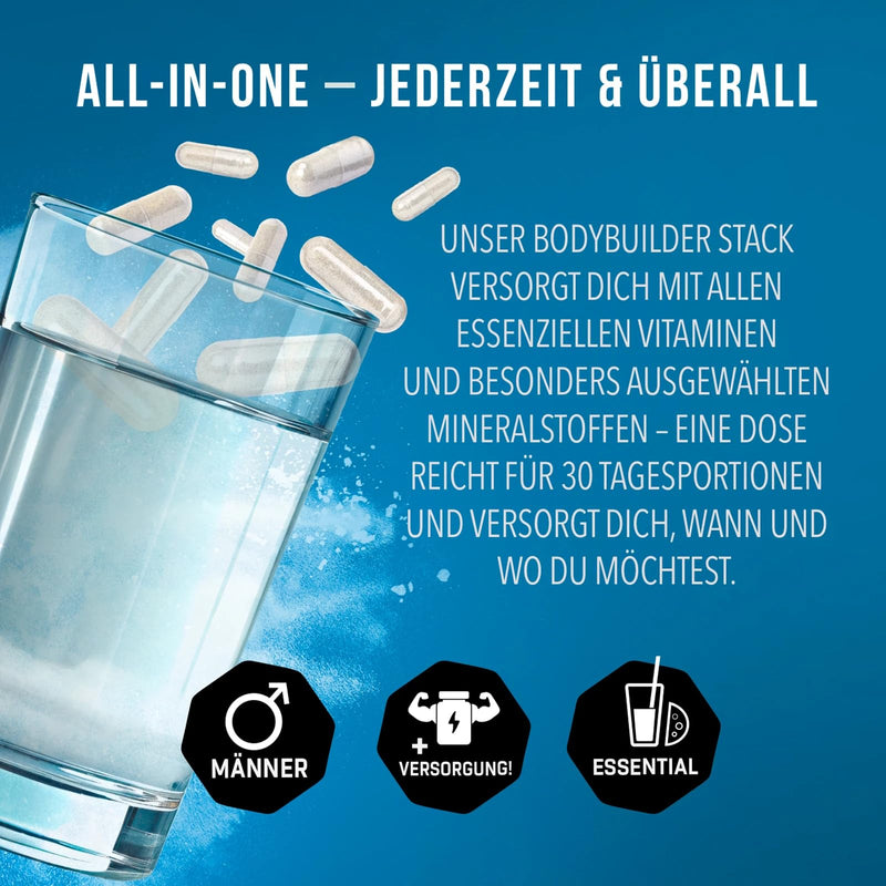 [Australia] - Bodylab24 Bodybuilder Stack 210 capsules, a vitamin and mineral supplement with an extensive micronutrient mix, specially formulated for hard and intensively training athletes 210 pieces (pack of 1) 