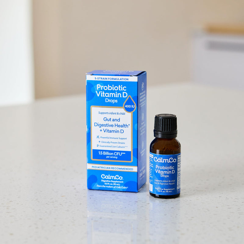[Australia] - Probiotic Vitamin D Drops, Clinically Proven Strains, May Support Infant & Child Gut and Digestive Health*, Powerful Immune Support and Guaranteed Live Cultures, 0.5 fl. Oz. (15 mL), 1pk 