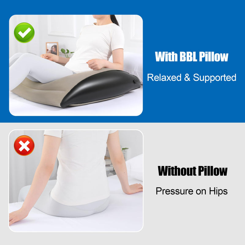 [Australia] - HOMBYS Inflatable BBL Pillow After Surgery, Brazilian Butt Lift Pillow with Electric Air Pump, BBL Chair with Hole for Sleeping, Sitting, Post Surgery Recovery 