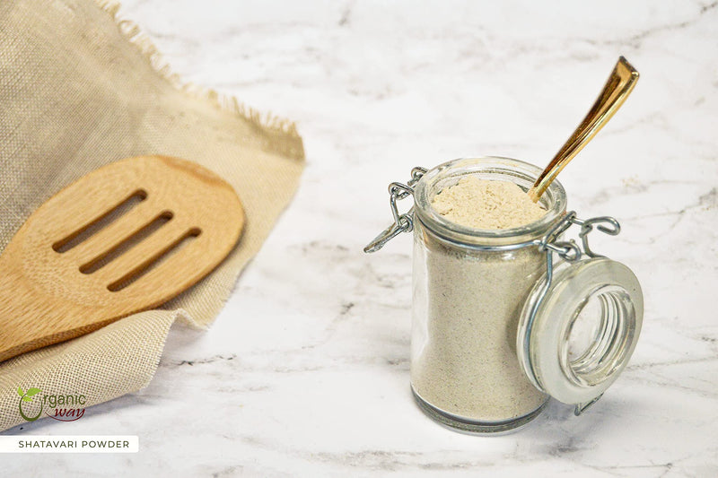 [Australia] - Organic Way Shatavari Powder (Asparagus racemosus) - Kosher & USDA Certified | Vegan, Non-GMO & Gluten Free | Tested for Heavy Metal and Purity | Resealable Bag | 100% Raw from India (1/4LBS / 4Oz) 4 Ounce (Pack of 1) 