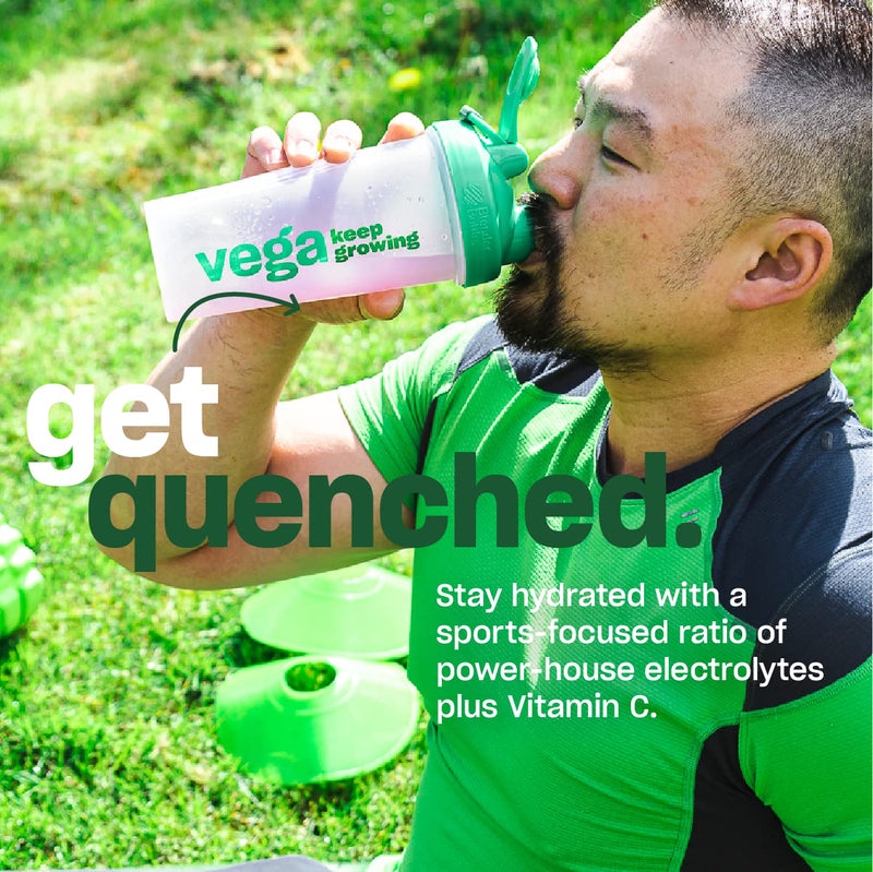 Vega Sport Hydration Electrolyte Powder, Berry - Post Workout Recovery Drink for Women and Men, Vitamin C, Vegan, Keto, Sugar Free, Dairy Free, Gluten Free, Non GMO, 5 oz 5 Ounce (Pack of 1)