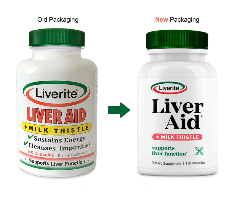 [Australia] - Liverite Liver Aid with Milk Thistle 2-Pack 150 Capsules (Total 300), Liver Support, Liver Cleanse, Liver Care, Improves Energy 