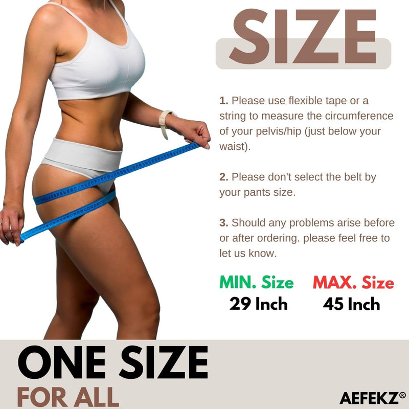 Si Belt for Women/Men, Pelvic Support Belt - Ideal for Sciatica, Lower Back Pain, Hyper Mobility, Postpartum Spd, Si Joint Dysfunction - Adjustable, Anti-slip, Breathable Design (Black)