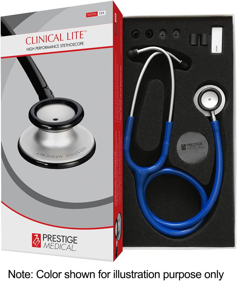 Prestige Medical Clinical Lite Stethoscope, Stealth/Neon Green