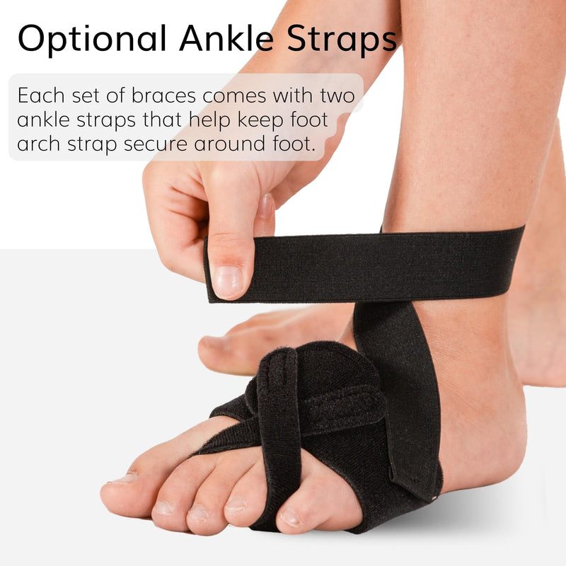 BraceAbility Toe Walking Braces for Kids - Patented Pediatric Foot Supports To Prevent Tip Toe Walking, Cerebral Palsy Equipment, Autism, ADHD, Aspergers, Youth Neurological Disorders (L - Pair) Large