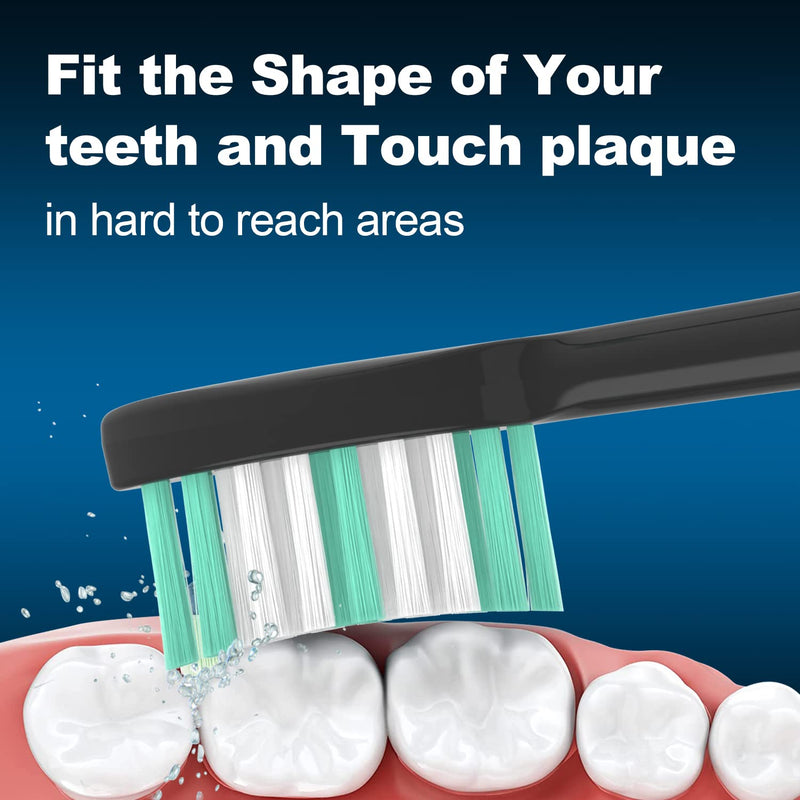 [Australia] - Replacement Toothbrush Heads 10 Pack for AquaSonic Black Series and Vibe Series Electric Toothbrush 