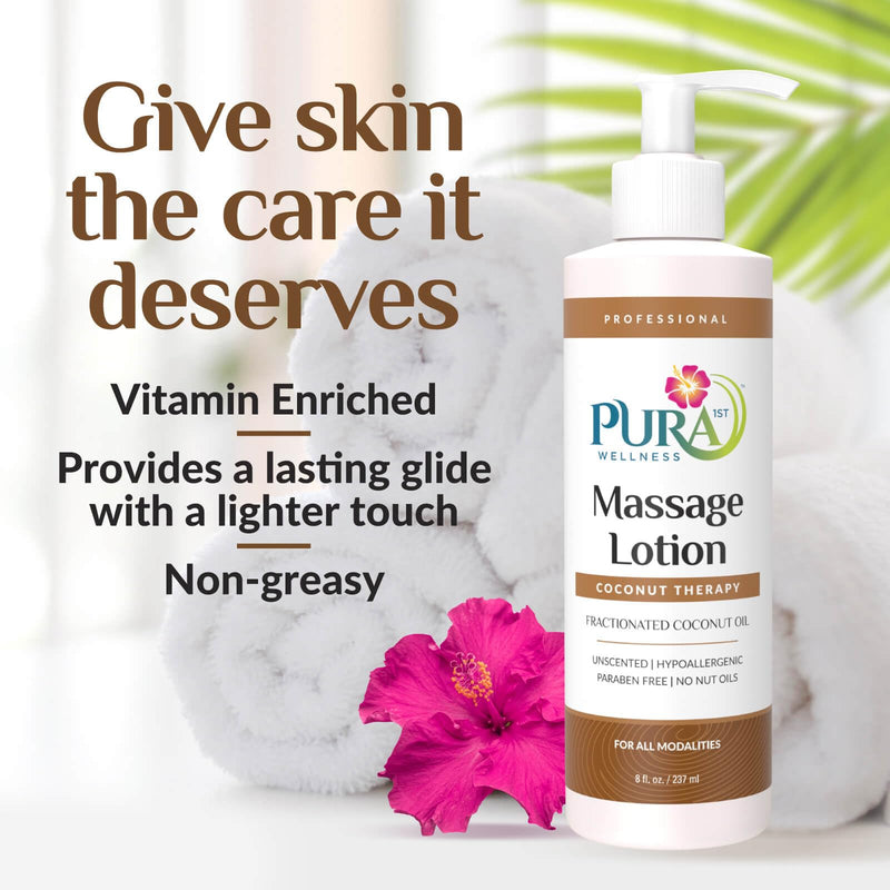 [Australia] - Coconut Therapy Massage Lotion, Physical Therapy Coconut Lotion, Professional Deep Tissue Therapy, Unscented Lotion for Physical Therapy Recovery 8oz 8 Fl Oz (Pack of 1) 