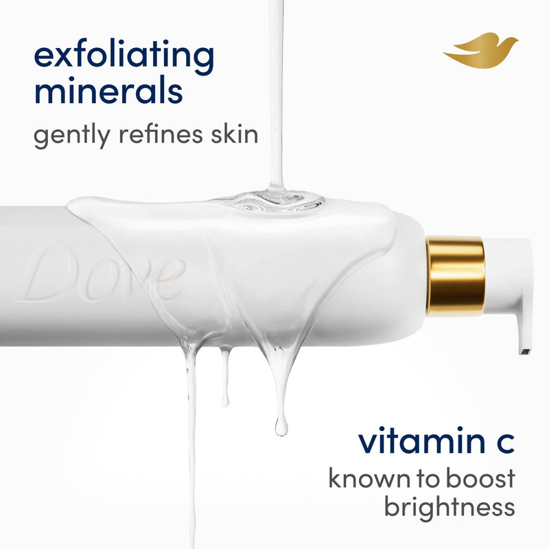 Dove Exfoliating Body Wash Glow Recharge Energizes & illuminates 18.5 oz | For everyday shower care, Helps illuminate and refine skin, With 3% brightening serum 18.5 Fl Oz (Pack of 1)