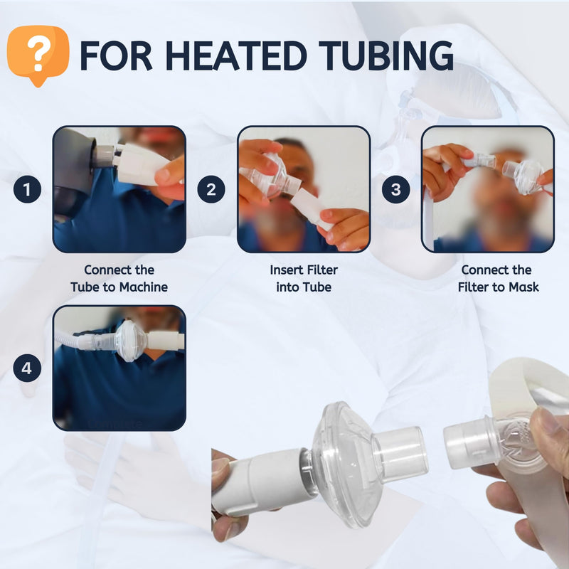 [Australia] - Nispira CPAP Inline Filter Viral for BiPAP CPAP Machines ResMed, Dreamstation Standard Tubing Outlet 22 mm Machine Outlet 25mm, 12 Packs Clear 12 Count (Pack of 1) 