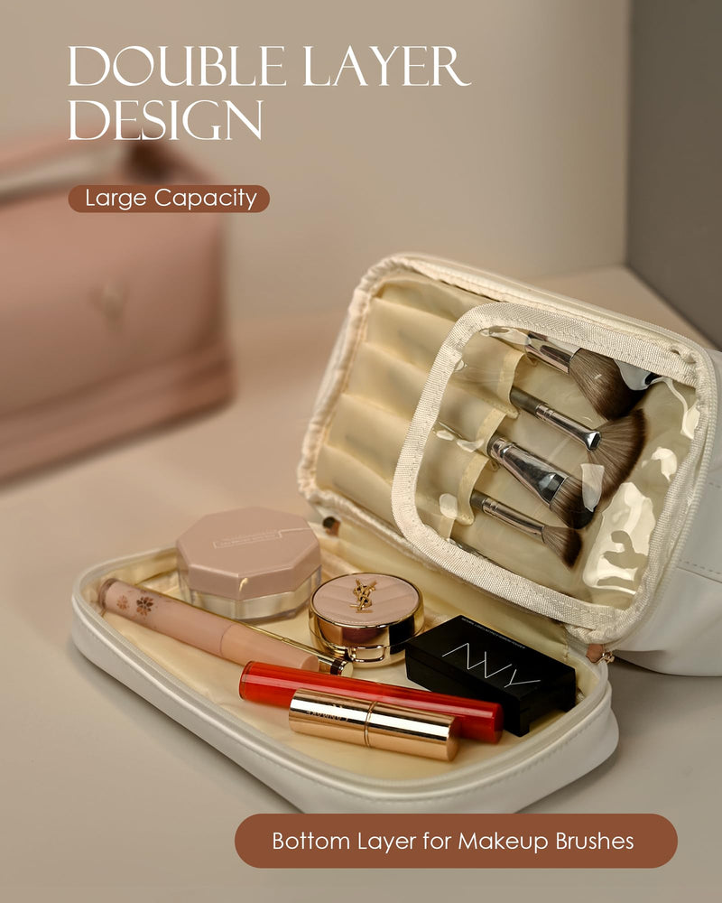 Personalized Cosmetic Bag + Personalized Travel Duffel Bag, Gift for Her