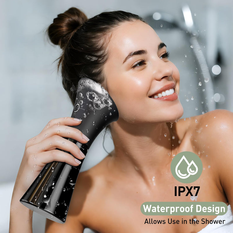 [Australia] - Ear Wax Removal - Electric Ear Cleaner with IPX7, Ear Cleaning Kit Effective & Safe Ear Wax Cleaner Irrigation Flushing System, 4 Pressure Modes, 6 Tips 