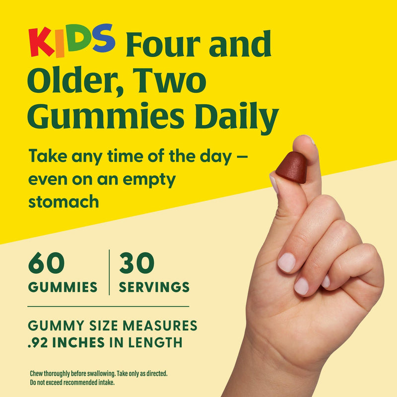 [Australia] - MegaFood Kids Multivitamin Gummies - Kids Vitamins - Age 4+ with Vitamin C, Vitamin D, Zinc, Choline, and Real Fruit - Brain & Immune Support - Berrylicious Flavor - 60 Gummies (30 Servings) Mixed Berries 60 Count (Pack of 1) 