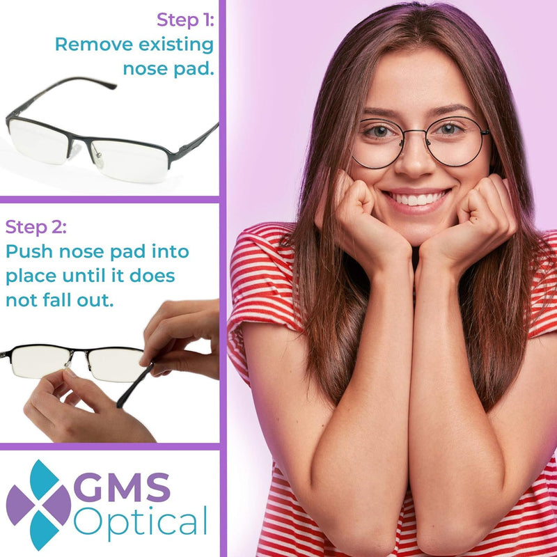 [Australia] - 10 pairs of glasses nose pads, nose pads for inserting, non-slip glasses nose pads, soft silicone, transparent for glasses, sunglasses, non-slip stoppers, glasses nose pad, glasses accessories 