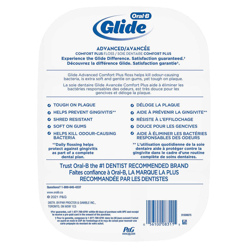 Oral-B Glide Pro-Health Advanced Floss, 6 Count (Pack of 1) 131.23 Foot (Pack of 6)