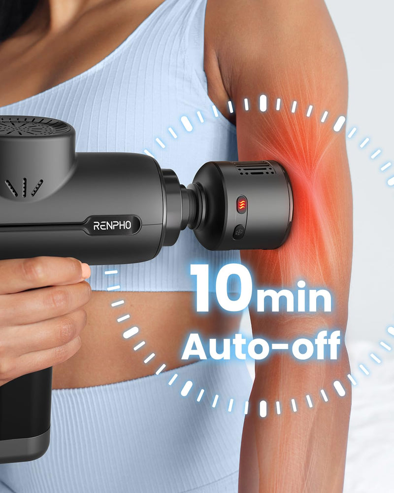 [Australia] - RENPHO Massage Gun Head with Heat and Cool for Model RP-GM171-N1, R-WMG08, Percussion Muscle Massager Attachment, Portable Rechargeable Handheld Accessory 