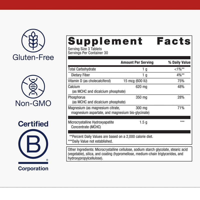 Metagenics Bone Builder with Magnesium, 90 Tablets | Comprehensive Bone Strength and Wellness, with Calcium, Vitamin D and Chelated Magnesium for Quick Absorption, Non-GMO 90 Count (Pack of 1)