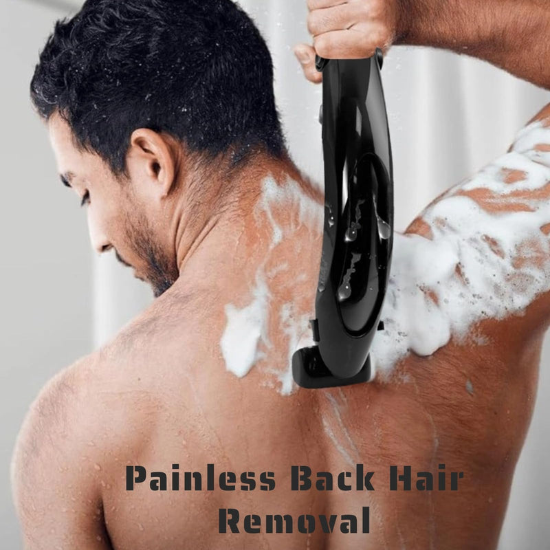[Australia] - Yoidesu Men's, Body Groomer with Adjustable Extreme Reach Handle, Wet/Dry Use, Back Hair Remover 