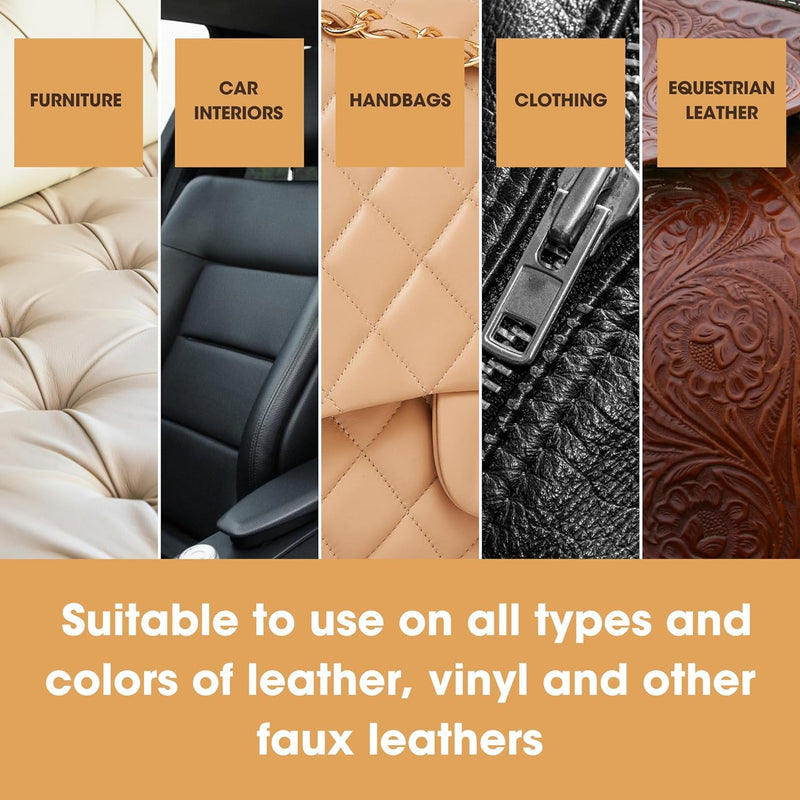 [Australia] - Furniture Clinic Leather Cleaner | Non-Toxic | Removes Dirt & Grime | All-Purpose Cleaning Solution for Couches, Car Seats, Purses, Shoes & Saddles | Restores All Leather Types | 8.5oz / 250ml 250 ml / 8.5 Fl Oz 
