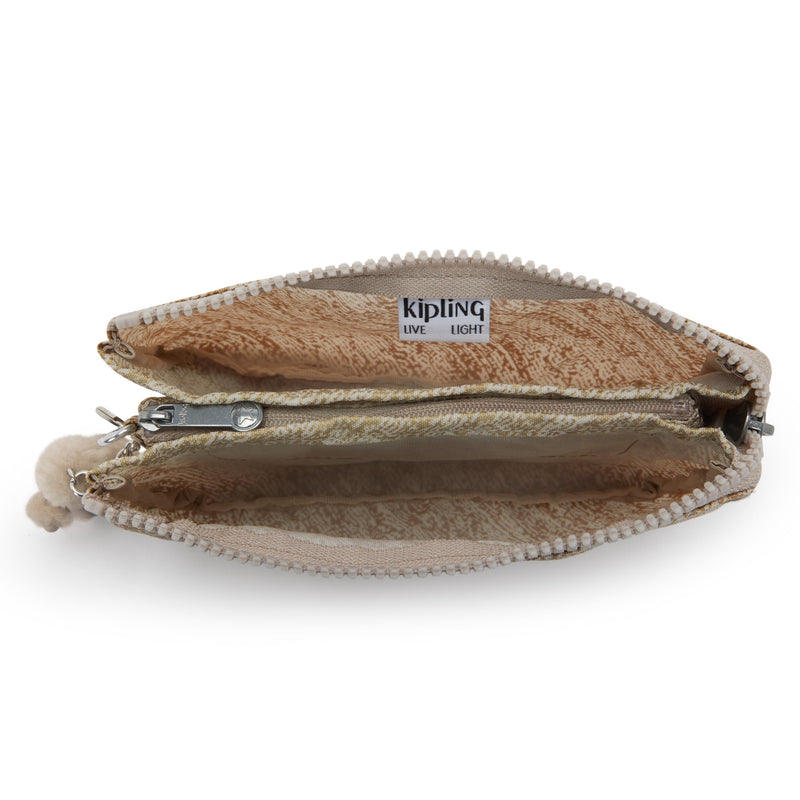 Kipling womens Creativity L Prt2 Cosmetic Bag 8.5''L x 5.25''H x 1.5''D Brush of Gold