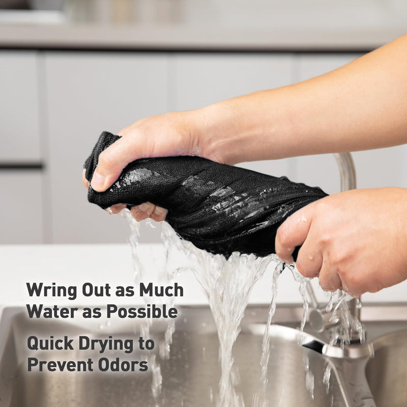 [Australia] - Black Microfiber Cleaning Cloth 13"x13", Ultra Soft Absorbent Microfiber Cleaning Rags for Housekeeping Cleaning Supplies, Lint Free Reusable Cleaning Cloths for House Washable, Pack of 12 Black 
