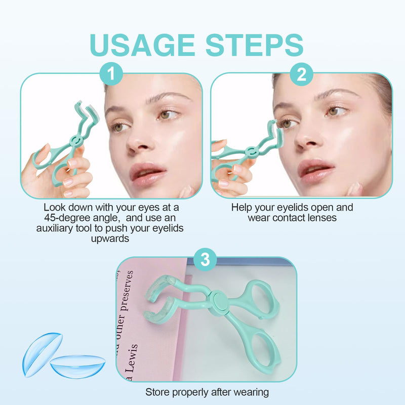 [Australia] - GUTERTOP contact lens insertion aid, contact lens insertion aid, contact lens pliers for beginners, high myopia and women with long nails 