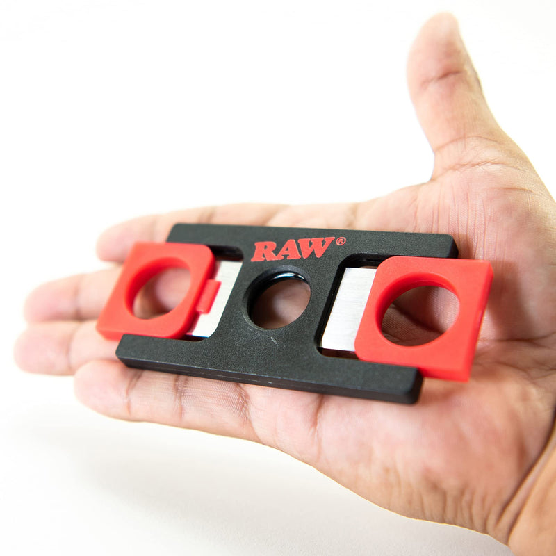 [Australia] - RAW Pre-Rolled Cone Cutter Designed Rolling Papers - Sharpened Blades Angled for Clean Smooth Cutting - Guillotine Styled Double Cut Blade Design 