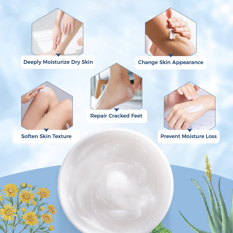 OUKEYA Urea Cream 42% plus Salicylic Acid 2% for Dry, Rough Skin | Foot Cream, Moisturize Lotion, Exfoliating, Feet, Hands, Heels Care, Elbows Knees, Softening, Nourishing,12.35 Oz 12.35 Ounce Pack of 1