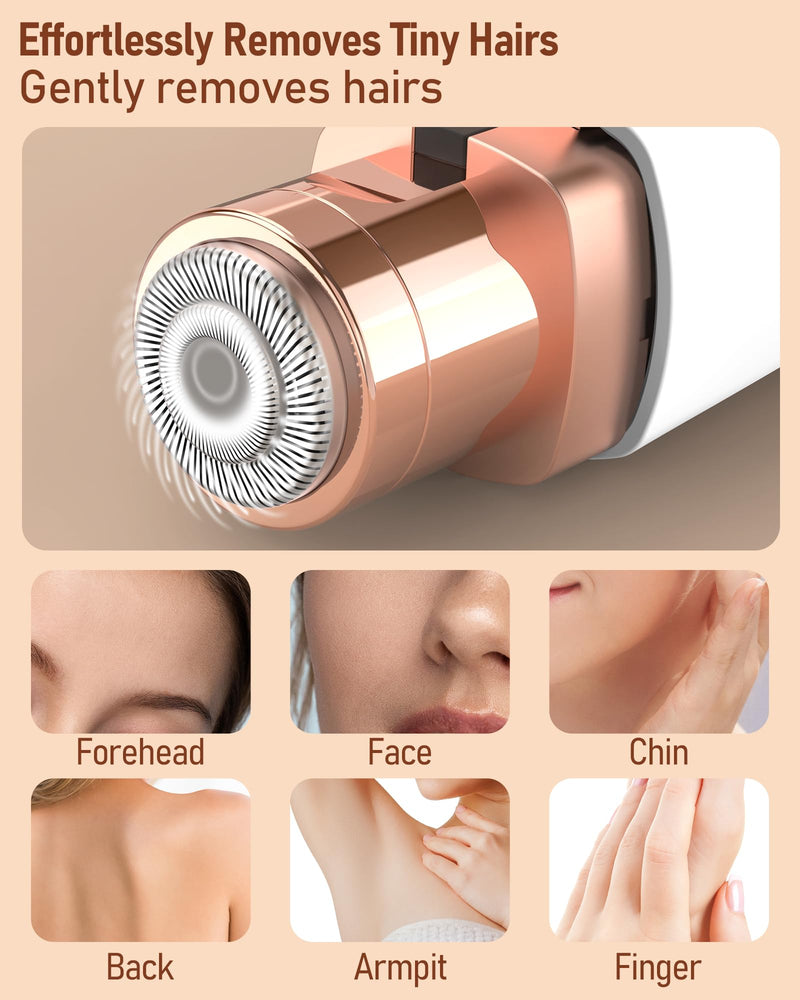 [Australia] - Rechargeable eyebrow razor facial hair remover for women: precision eyebrow trimmer and facial razor for women, iFanzeTech painless women's razor face, for cheeks, chin 