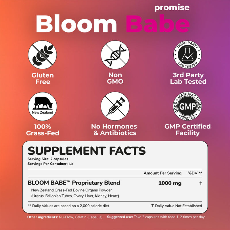 [Australia] - Beef Organ Supplement for Women ‚Äì Liver, Uterus, Ovary, Heart, Kidney ‚Äì 30+ Nutrients to Support Hormone Balance, Cycle Health, Energy, Immunity, Skin & Hair ‚Äì 100% Grass Fed & 3rd Party Tested, 120ct 
