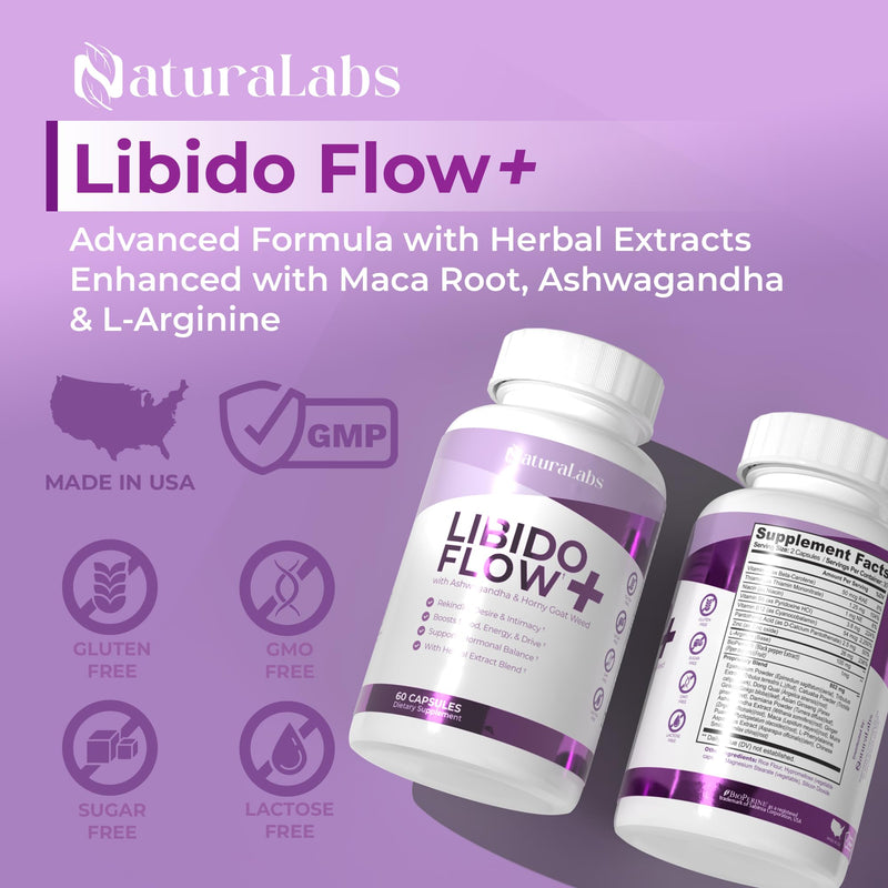 [Australia] - Female Libido Booster for Women - Maca Root Capsules for Women with Fenugreek, Ashwagandha, Zinc, L-Arginine - Libido, Drive, Energy, Mood Enhancer - Fast Acting, 60 ct 