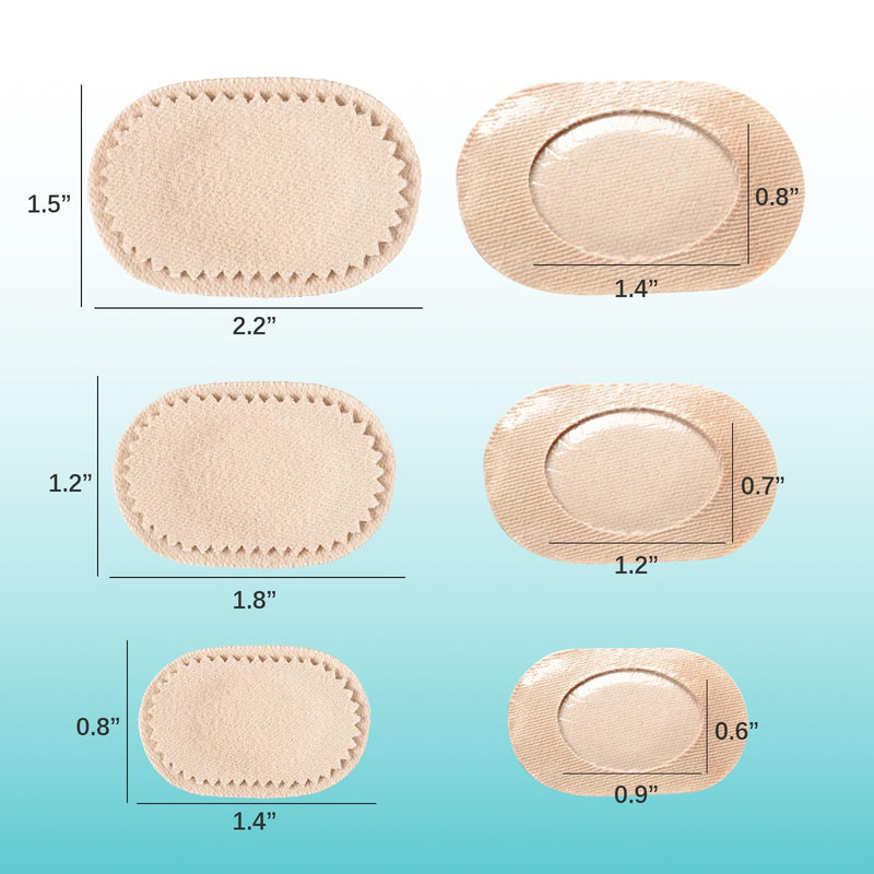 [Australia] - Bunion Pain Relief Pads to Wear with Shoes - 27 ct Bunion Cushion - Moleskin Protect Feet for Men and Women - Water-Resistant Self-Stick Adhesive (Multi-size) 27 Count ( Multi-size) 