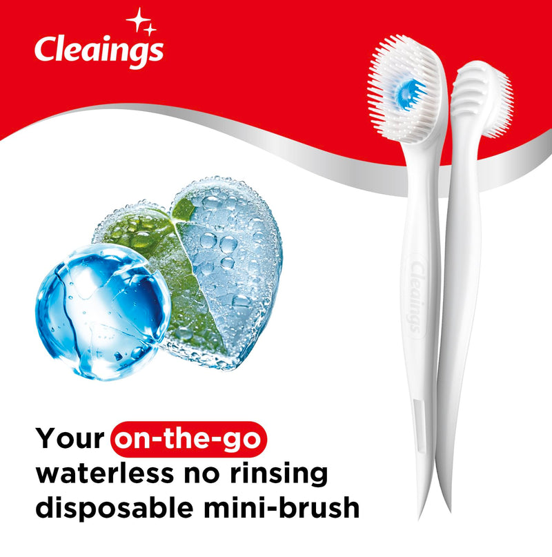 [Australia] - cleaings¬Æ Disposable Toothbrushes with Toothpaste Mini Travel Oral Care, 4-in-1 (Mini Brushes+Toothpaste+Tongue Scraper+Pick) Portable for Work,Camping Essentials(Intense Mint), 24 Count (Pack of 1) Intense Mint 