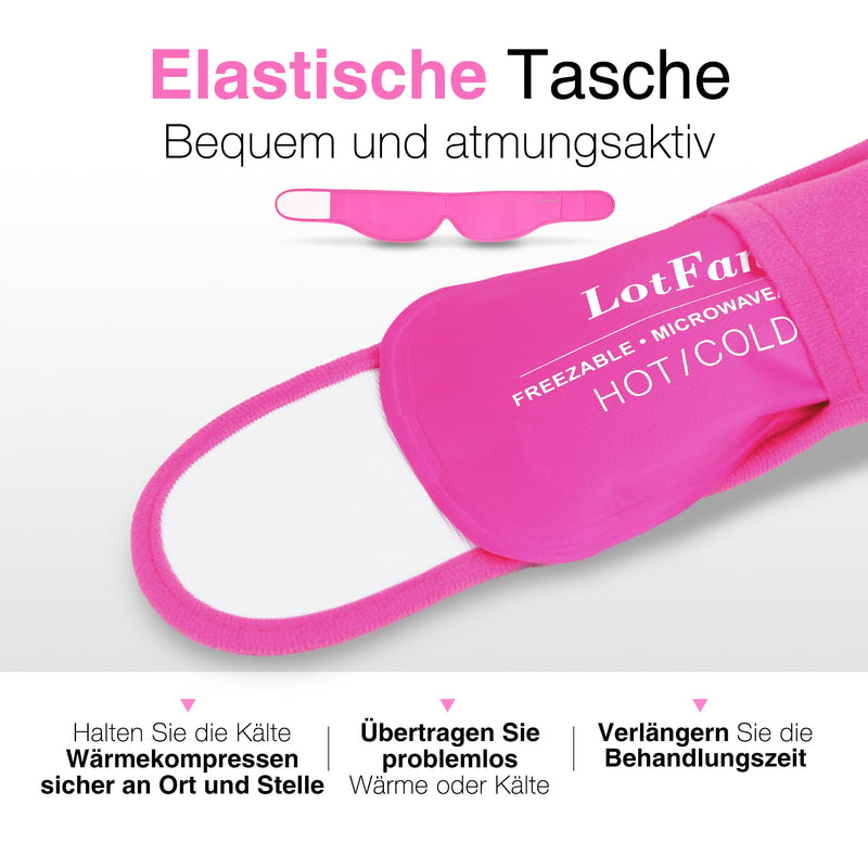 [Australia] - LotFancy cooling pads wisdom teeth, 4x wisdom teeth cooling compress, cooling toothache jaw face head, cold warm ice pack for jaw joint pain, oral facial surgery (pink) pink 