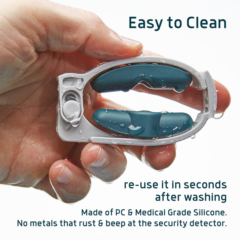 [Australia] - Freedom Clamp by Lunderg - with Innovative Pro-Hinge for Top-Down Pressure & 5 different Fittings - Totally Customizable Penile Clamp for Incontinence - Mens Incontinence Products Freedom Clamp 