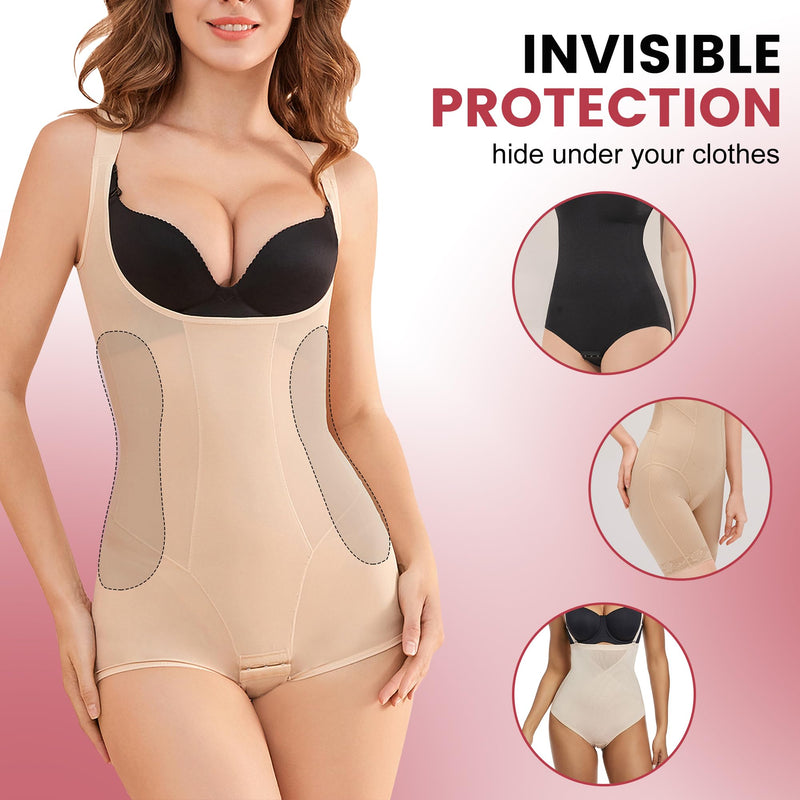 Wehhbtye 2Pcs Post Surgery Lipo Foams, Abdominal Side Compression Board, 11.8'' x 5.5'' Black Lipo Foam Lateral Protector for Post Surgery Recovery Waist Filling Skin Anti-Sagging 2pc