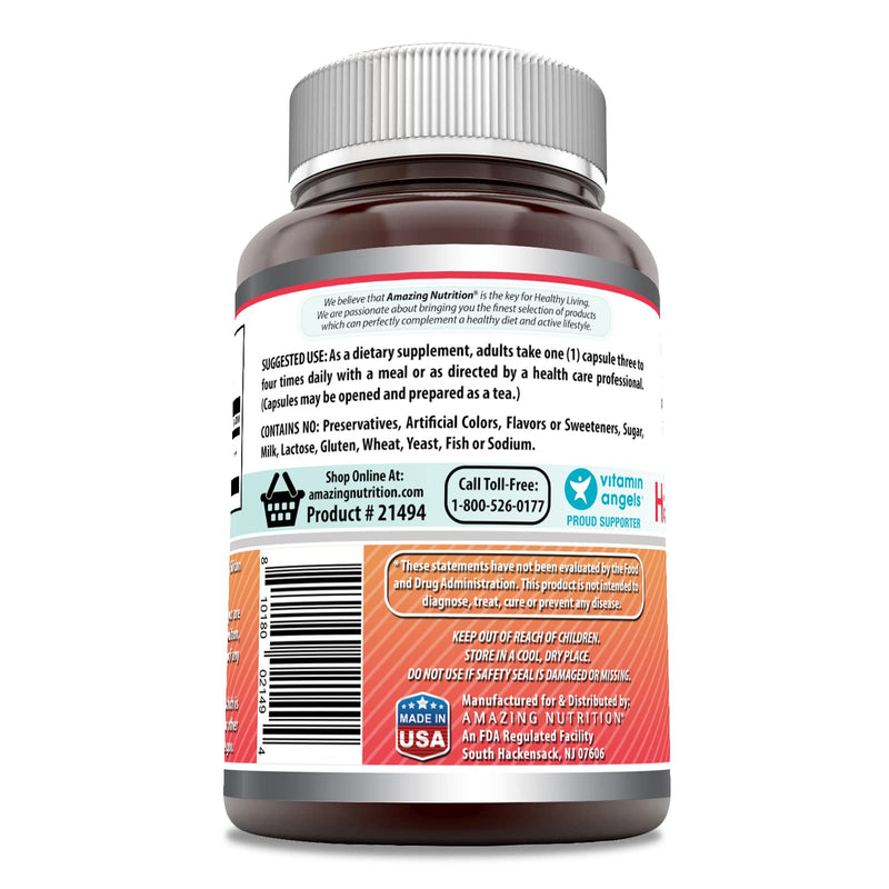 [Australia] - Amazing Formulas Hawthorn Berries Supplement | 565 Mg Per Serving | 120 Capsules | Non-GMO | Gluten Free | Made in USA 1 Count (Pack of 1) 