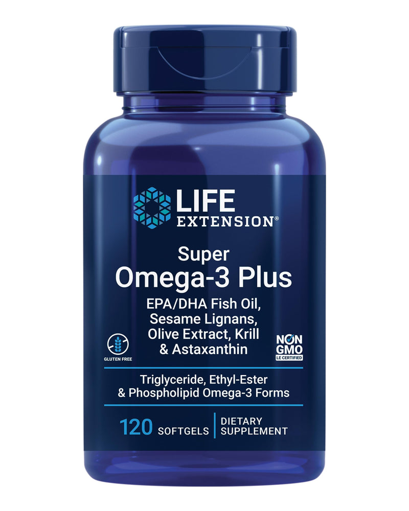 Life Extension Super Omega-3 Plus EPA/DHA Fish Oil, Sesame Lignans & Vitamins D and K with Sea-Iodine, Vitamin D3